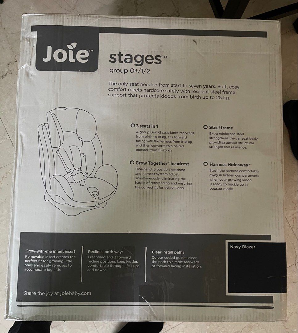 Joie Baby Car Seat Stages, Babies & Kids, Going Out, Car Seats on Carousell