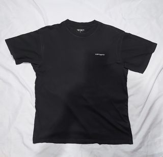 Kaos Carhartt WIP Script Embroidery Hitam