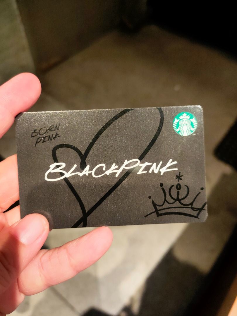 Kartu Starbucks Blackpink Member CARD Baru ga saldo bisa diaktifkan ...