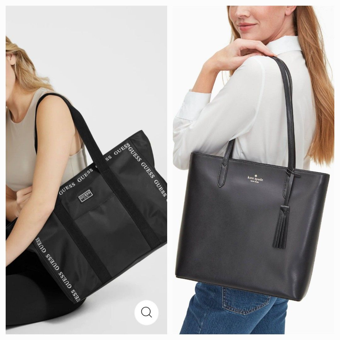 Kate Spade Black Leather Tote Bag, Women's Fashion, Bags & Wallets, Tote  Bags on Carousell