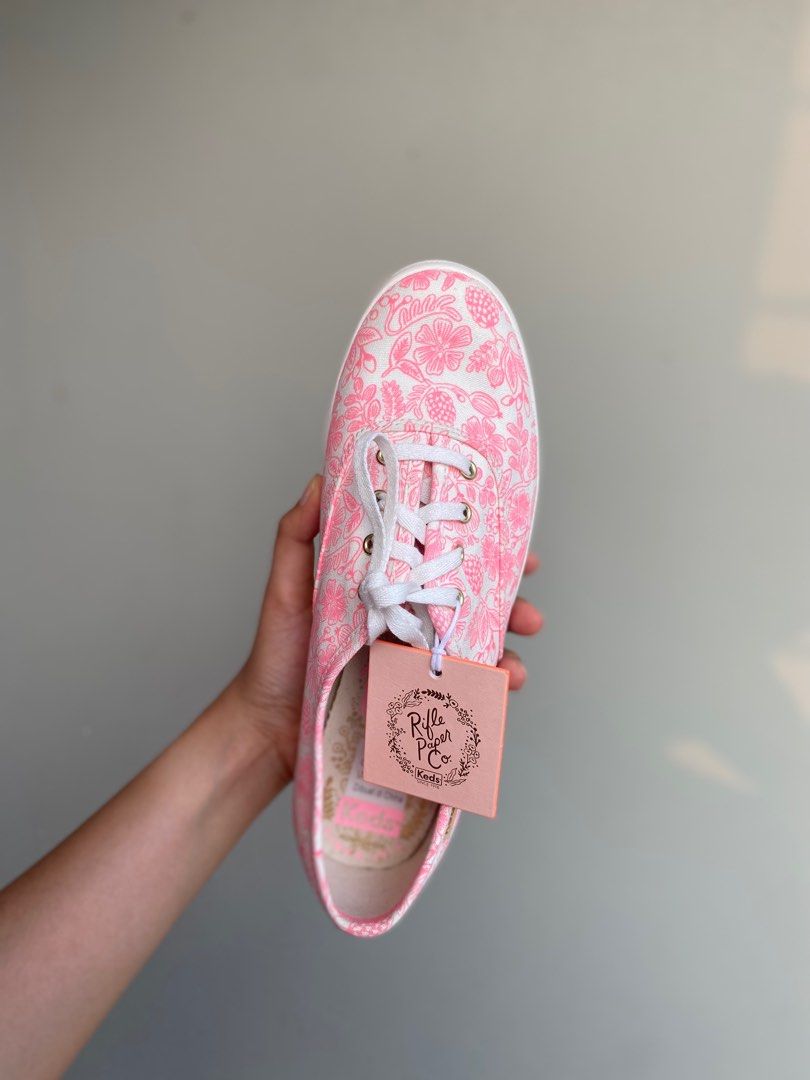 Keds X Rifle Paper Co pink Barbie