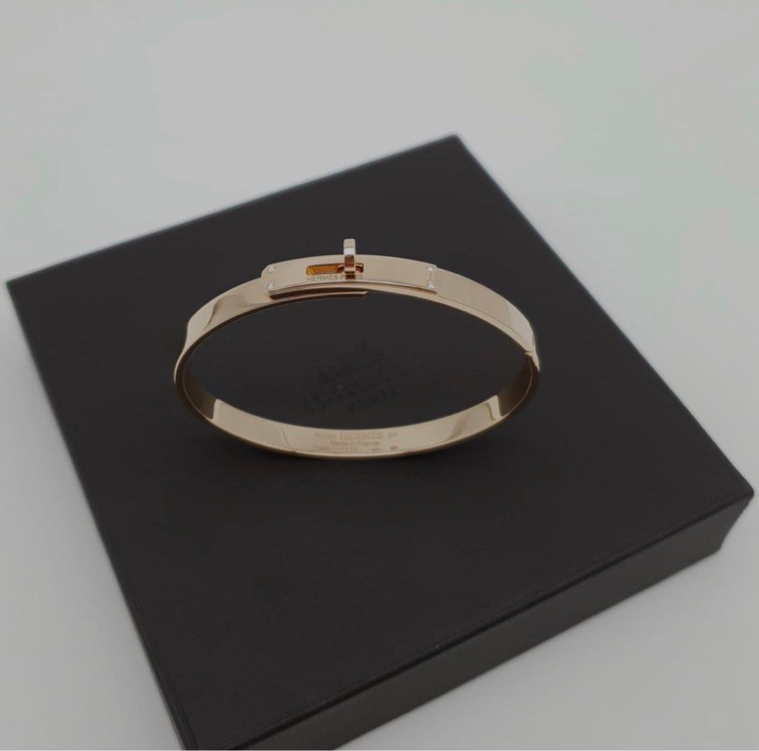 Hermes Kelly Bracelet 18k Rose Gold, Luxury, Accessories on Carousell