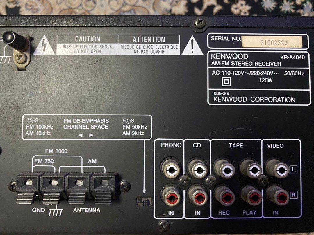 Kenwood Power Amplifier, Audio, Soundbars, Speakers & Amplifiers on