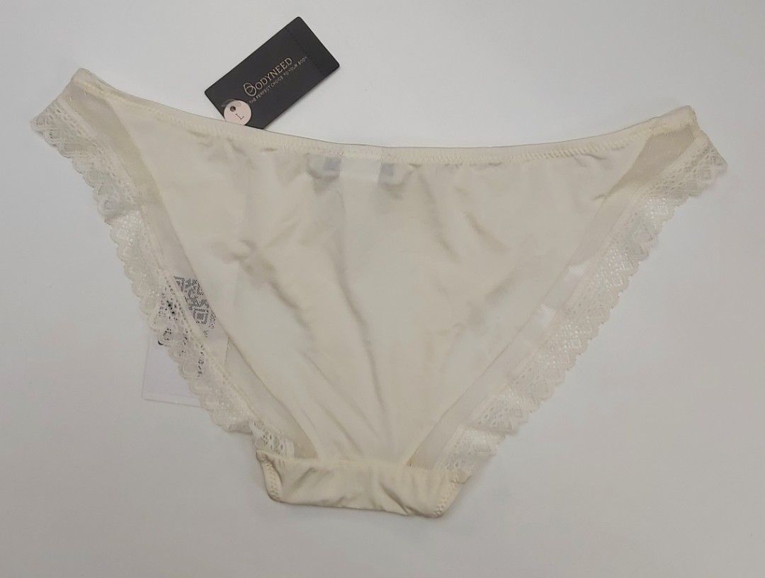 Sheer Panties with Lace Trim
