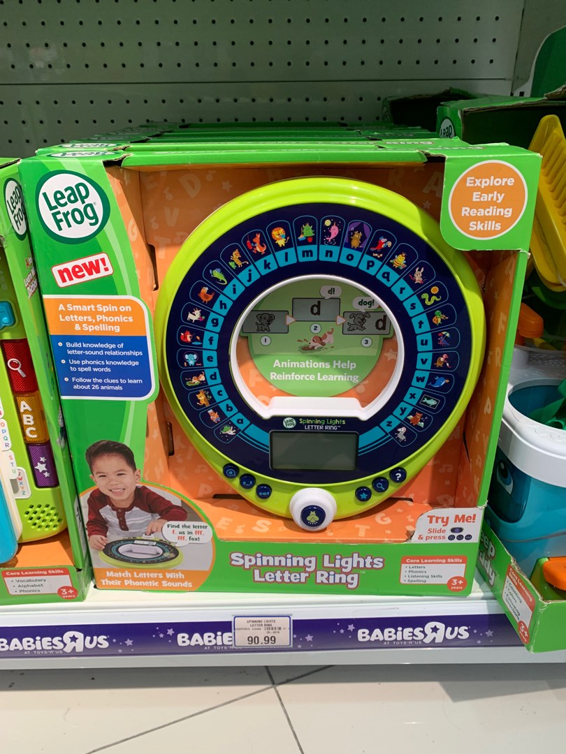 Leapfrog Spinning Lights Letter Ring, Hobbies & Toys, Toys & Games on