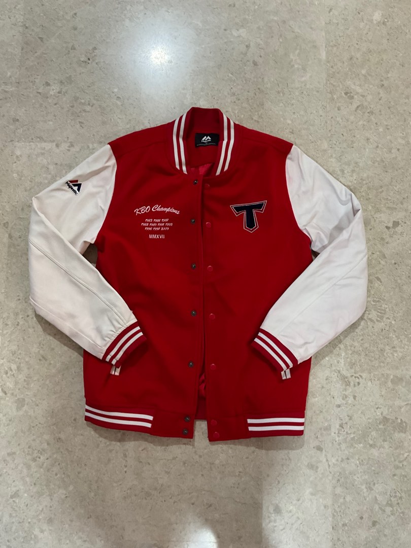 leather baseball varsity jacket, Men's Fashion, Coats, Jackets and