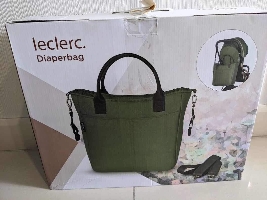 Army green diaper bag top