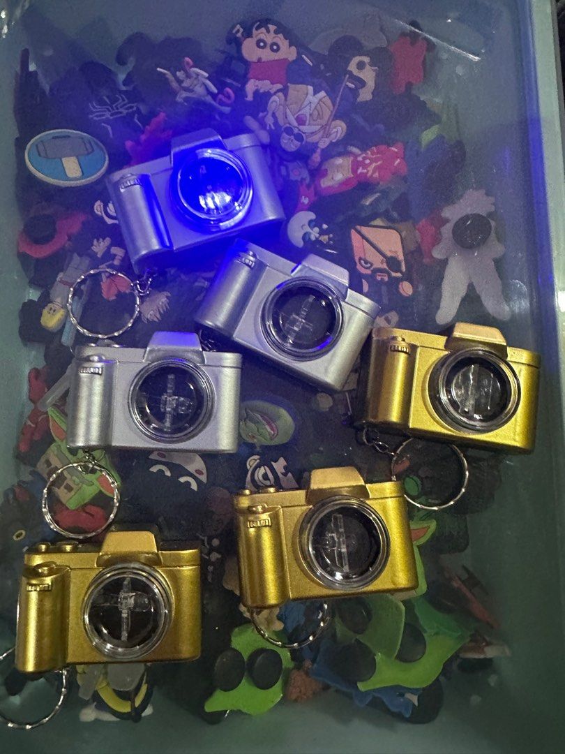 Led light camera keychain
