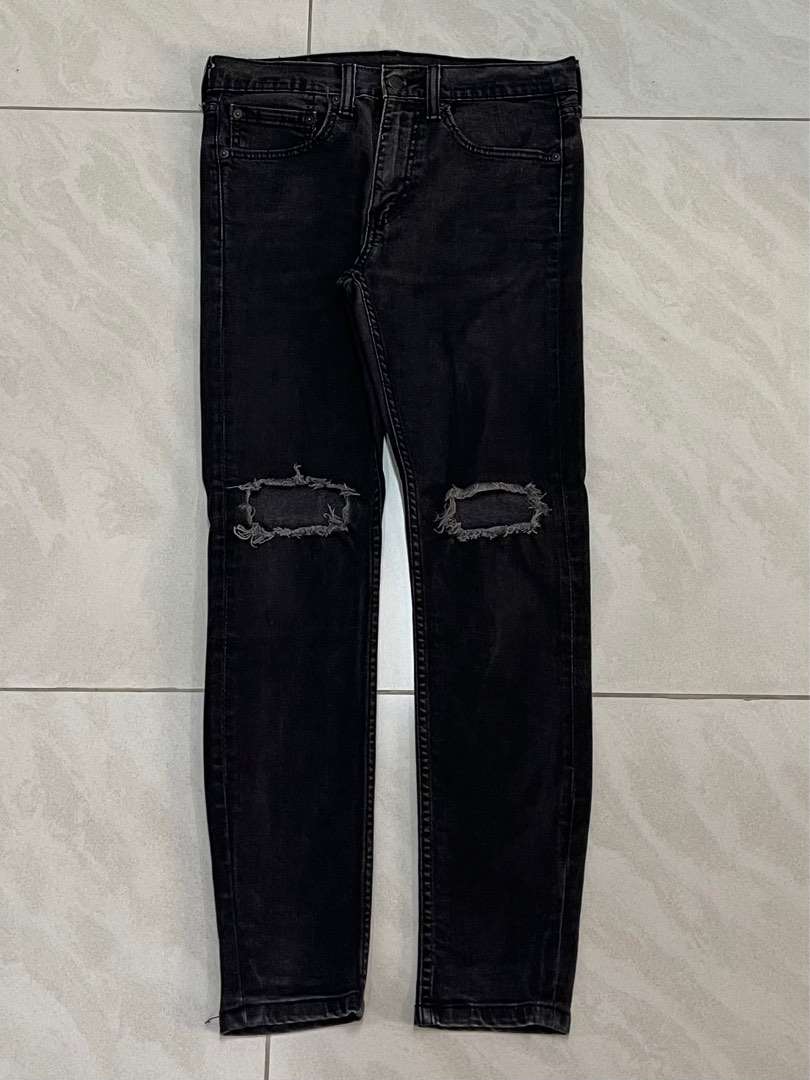 Levi s 519 Extreme Skinny Black Jeans Men s Fashion Bottoms