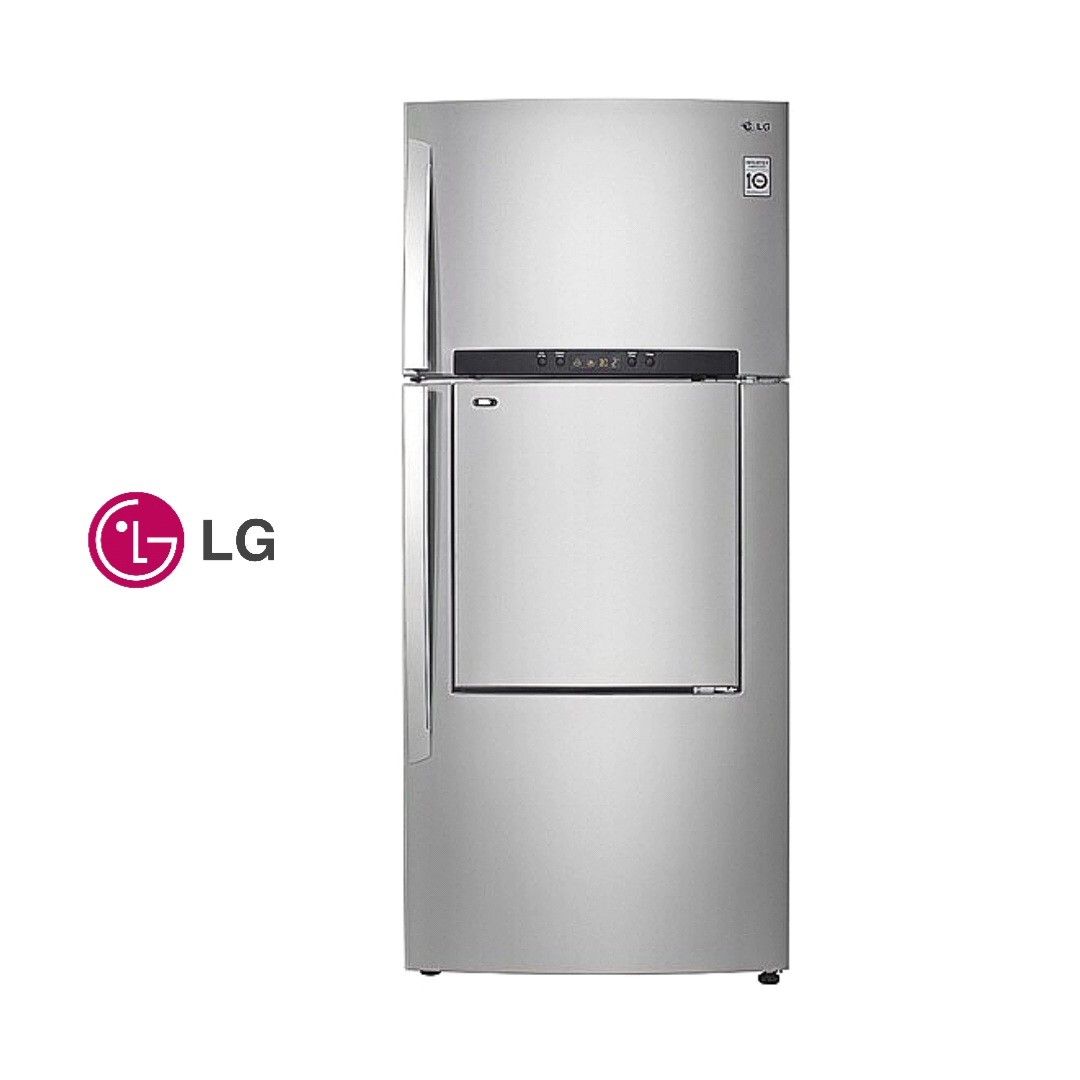 LG Refrigerator Freezer DoorinDoor Platinum Silver Colour, TV & Home