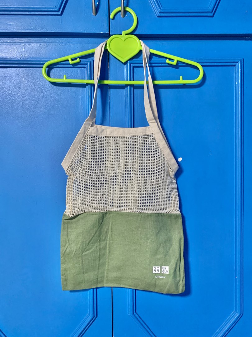 [Limited Edition] UNIQLO Mesh Canvas Tote Bag on Carousell