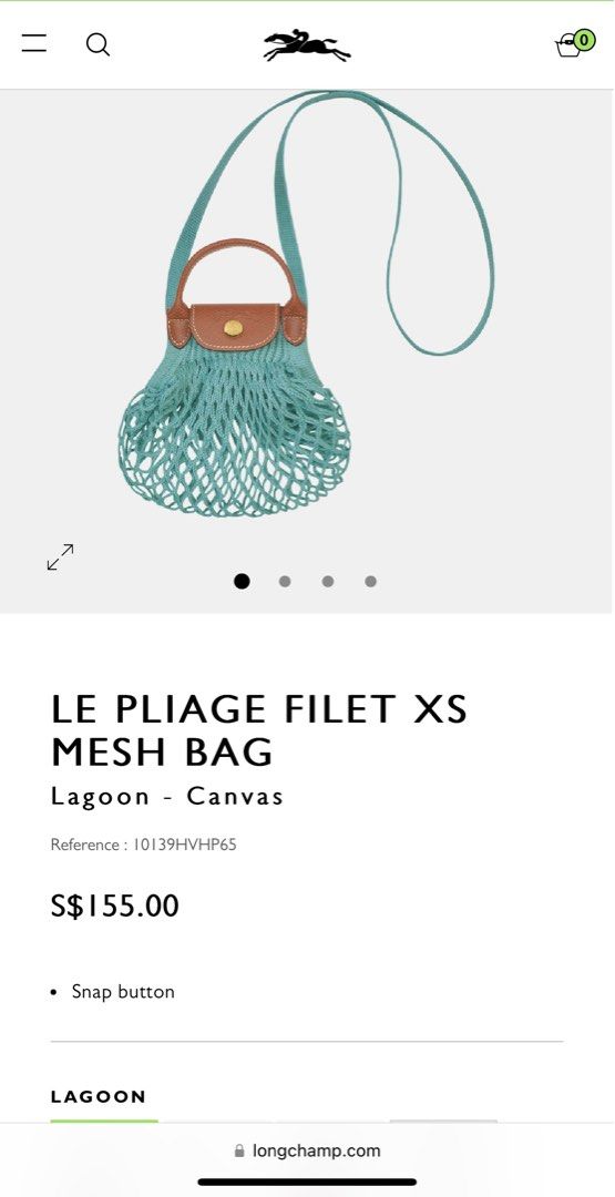 LE PLIAGE FILET - Mesh bag XS in Pink (10139HVH018)