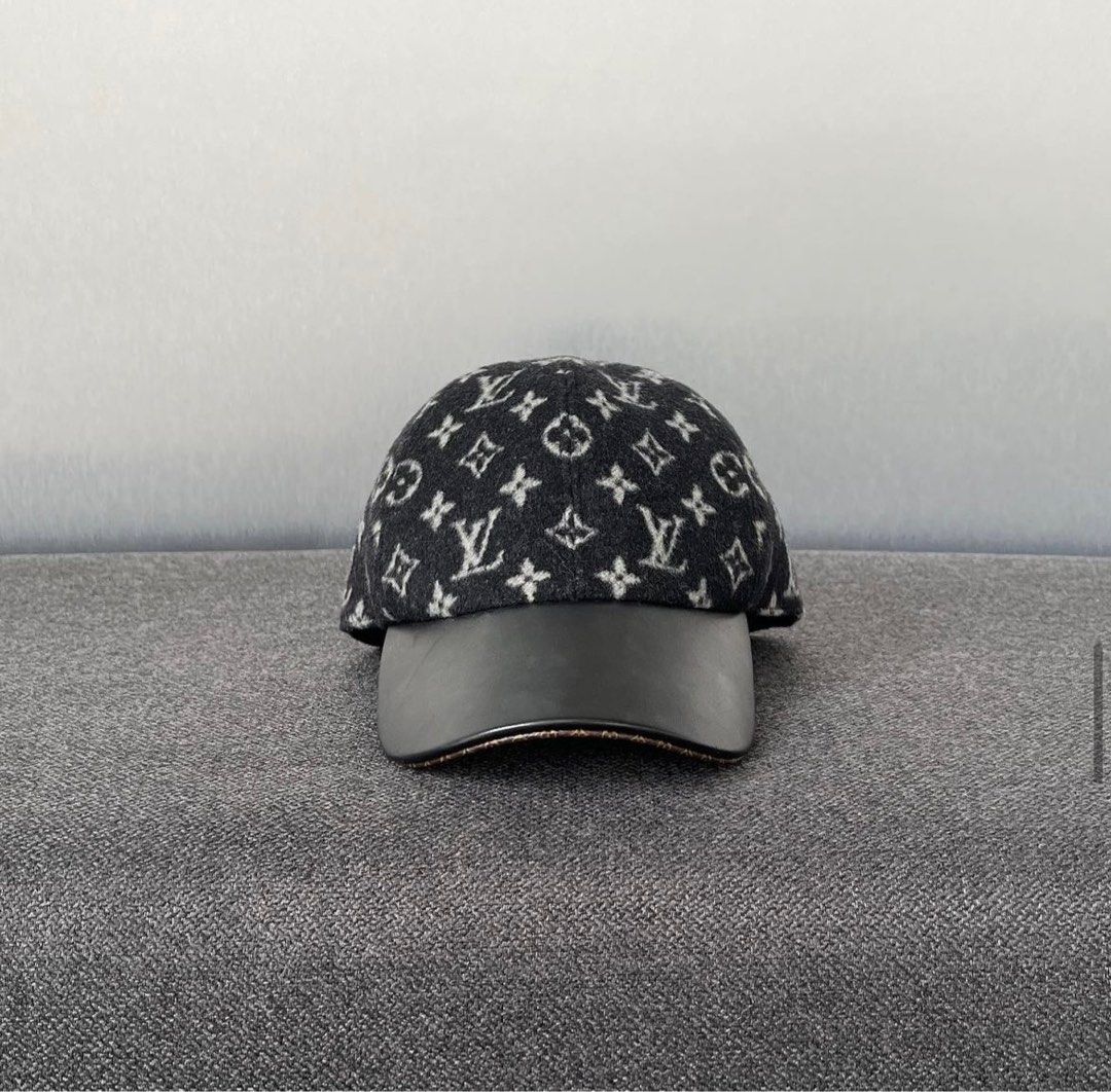 Louis Vuitton, Accessories, Louis Vuitton Black Monogram Cap Sz Medium