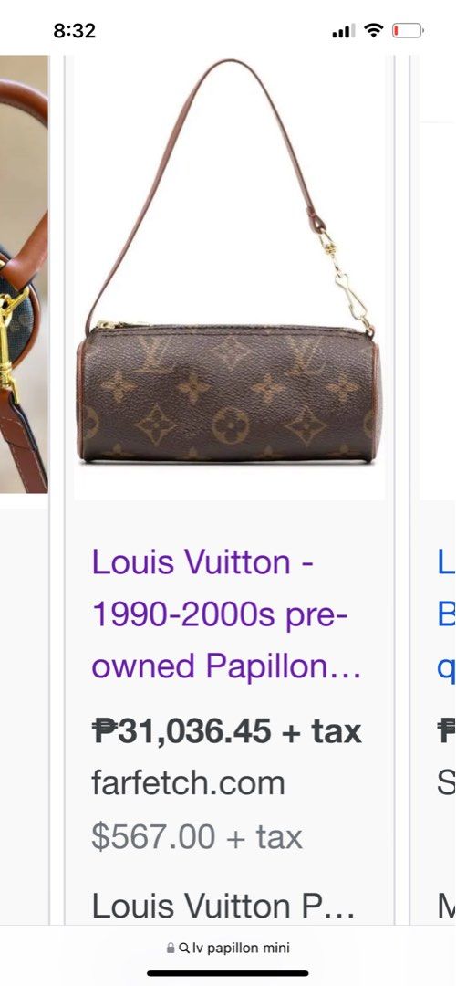 Louis Vuitton 1990-2000s Papillon Mini Bag - Farfetch