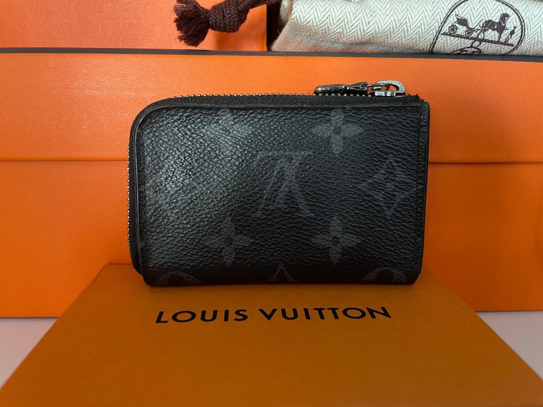Louis Vuitton Monogram Eclipse Porte Monnaie Jour Zip Coin Purse