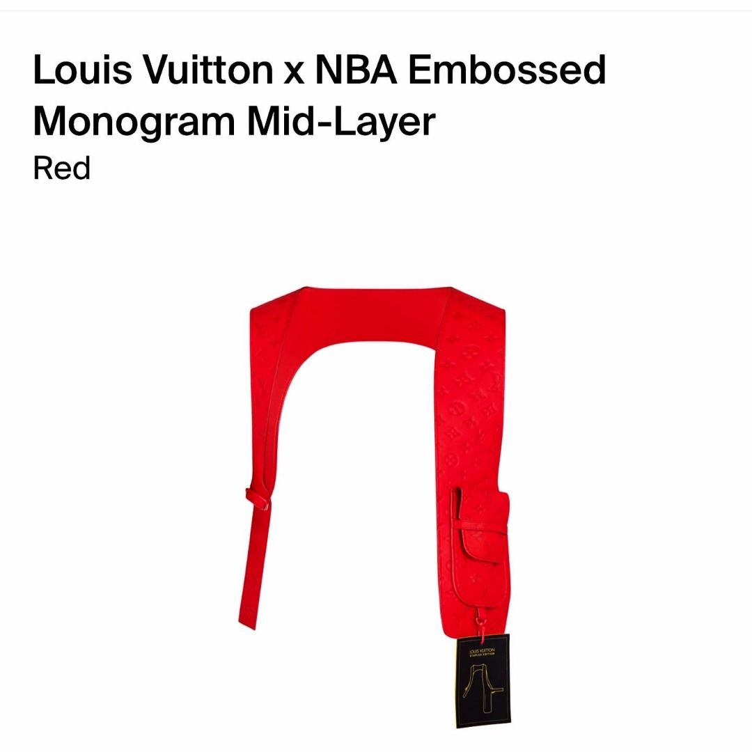 Louis Vuitton Monogram Monogram Embossed Mid Layer, Navy, L