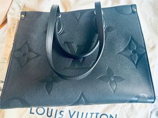 Louis Vuitton Crafty Onthego GM Black in Embossed Grained Cowhide Leather  with Gold-tone - US