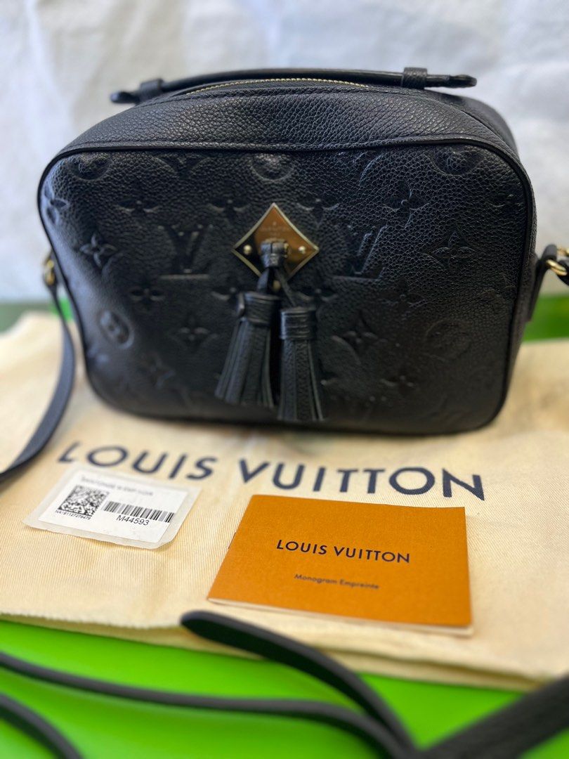 LOUIS VUITTON Saintonge Shoulder Bag in Black Empreinte Leather [ReSale]