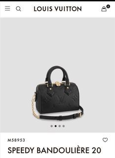 Louis Vuitton Spring in The City Empreinte Speedy Bandouliere 20 Bag in Black
