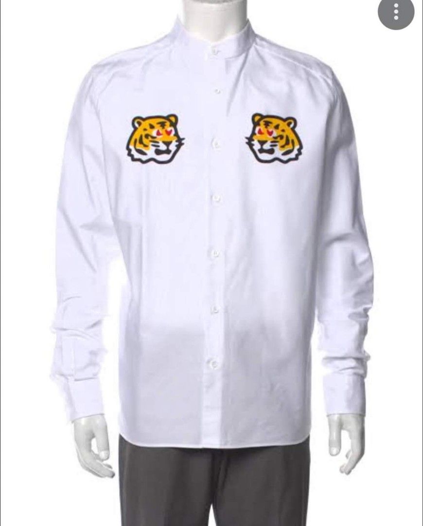 Louis Vuitton white Cotton Printed Tigers Shirt