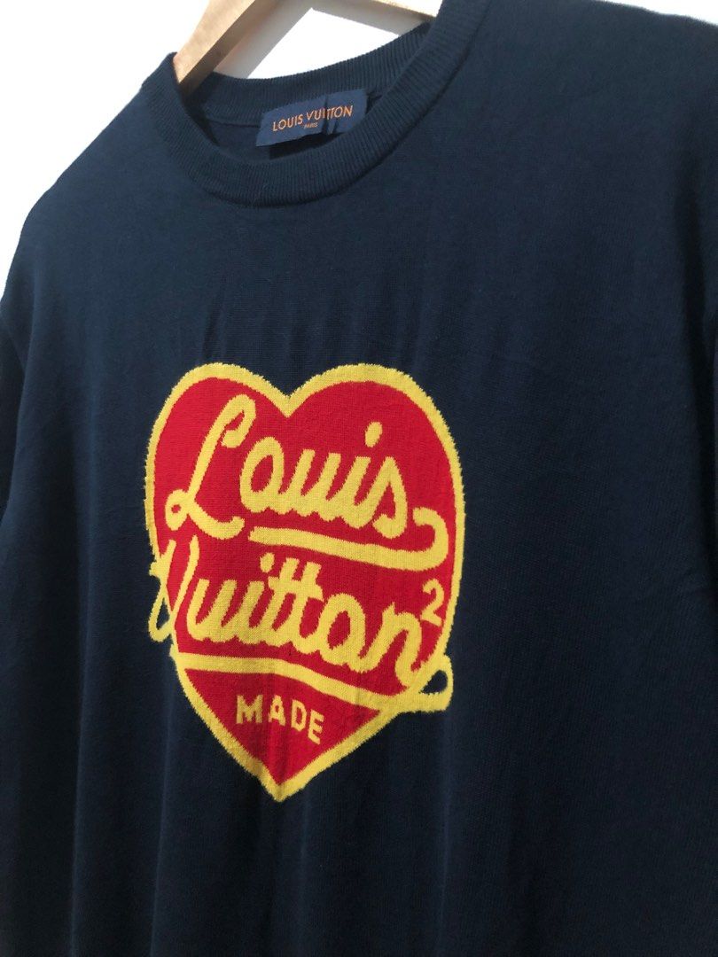 Louis Vuitton blue x Nigo Heart Logo T-Shirt