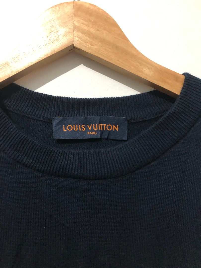 Louis Vuitton x Nigo Intarsia Jacquard Heart Crewneck Knit Crewneck T-shirt  Sz M