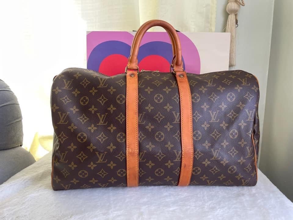 Louis Vuitton monogram KEEPALL size 45, Luxury, Bags & Wallets on Carousell