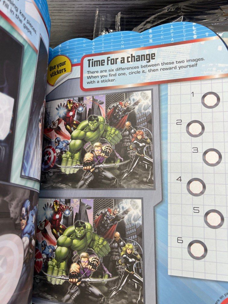 Marvel avengers assemble sticker treasury sticker book activity book