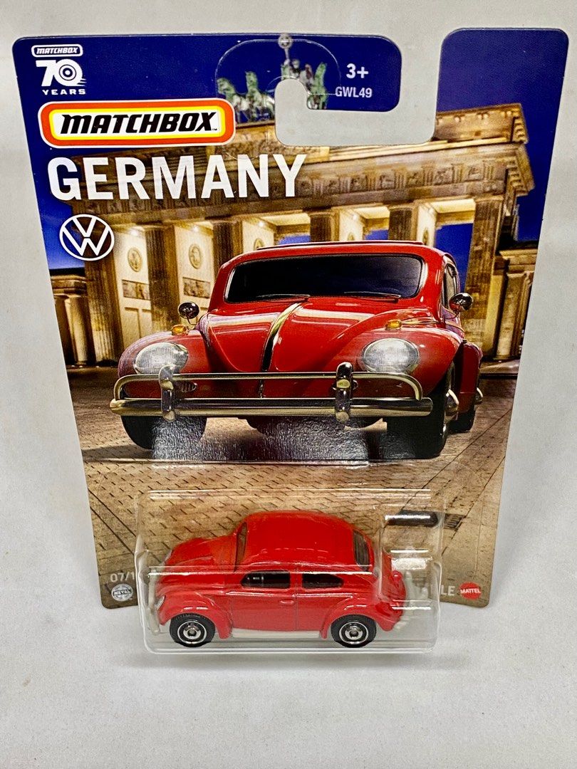 MBX Matchbox 1962 VOLKSWAGEN BEETLE Red Germany Compact Economy 70