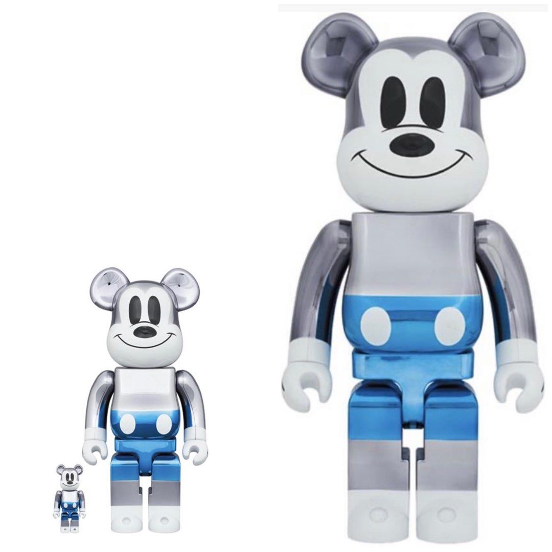 Medicom toy fragment design mickey mouse blue 100% 400% 1000% bearbrick