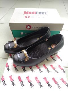 Medifeet Black MF174-6 UK6 OL Shoes