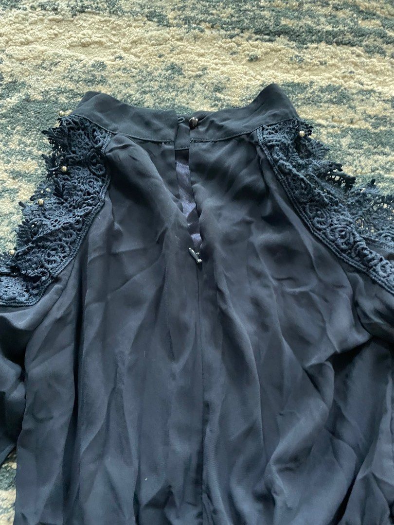 Melia black lace jumpsuit hotsell