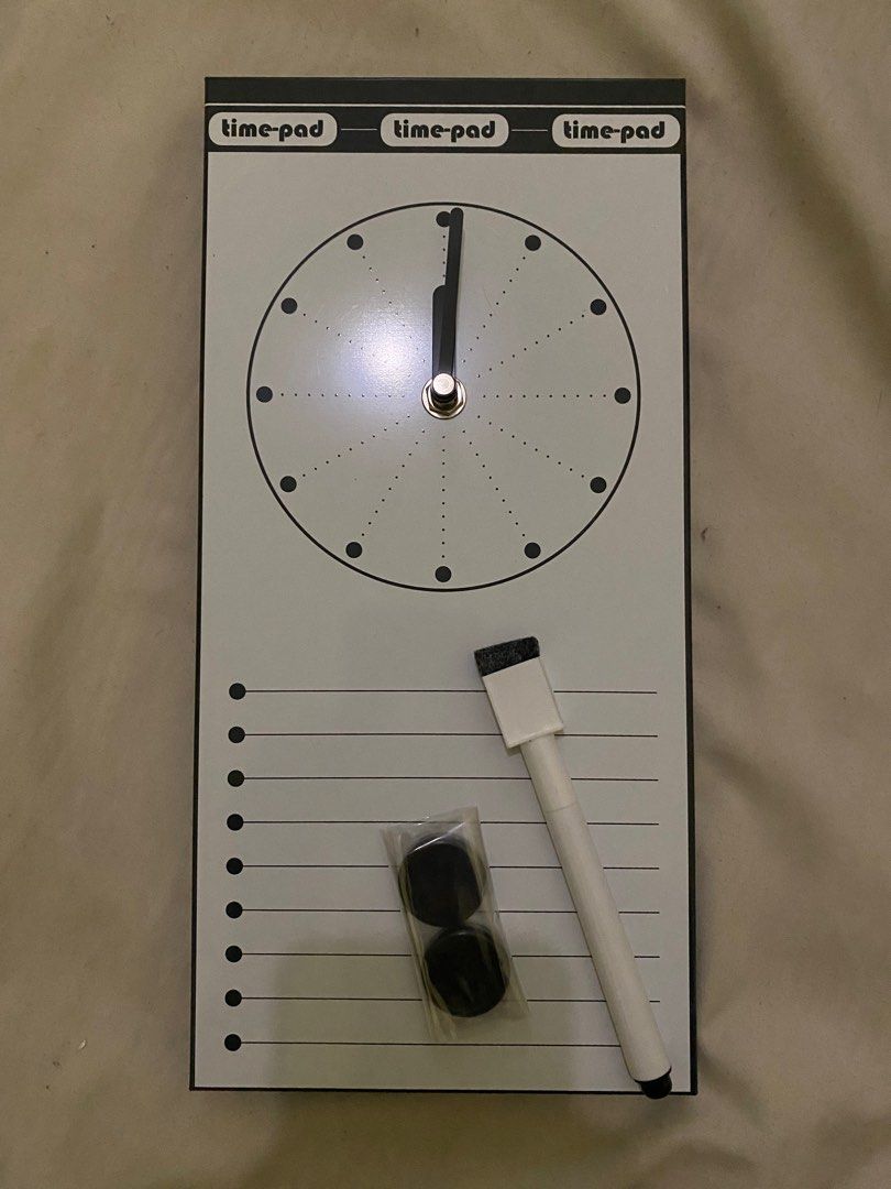 Memo Board Wall Clock on Carousell