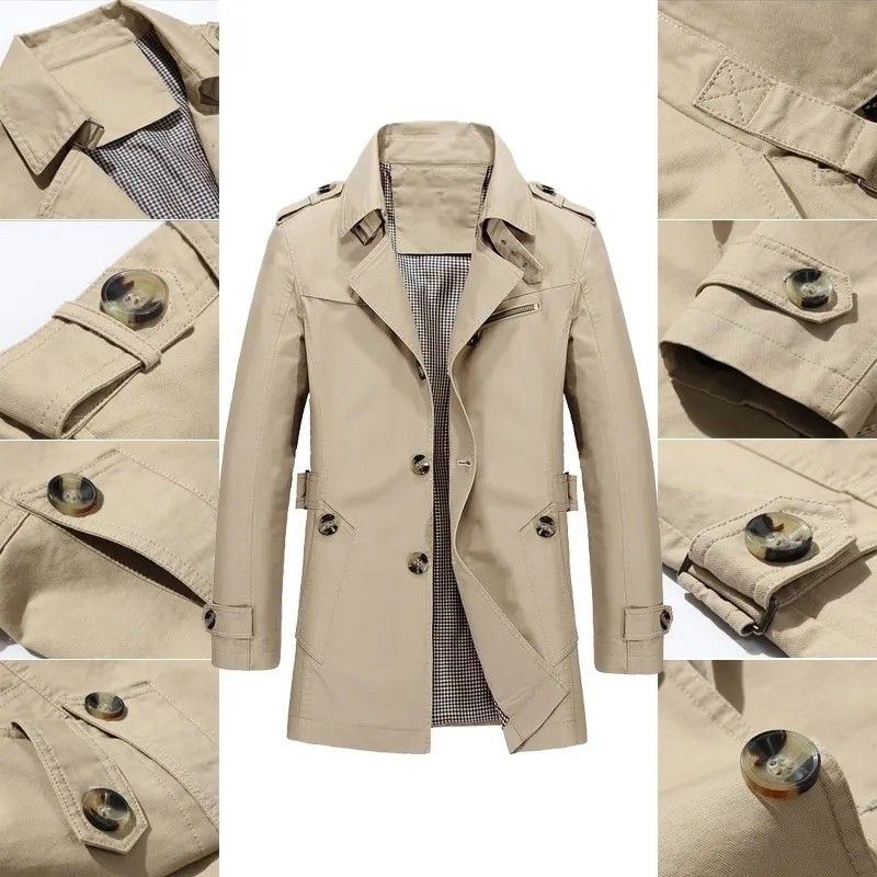 Mens 5xl trench hotsell coat