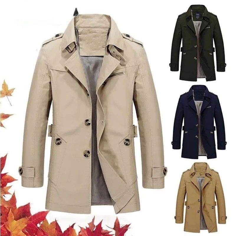 Mens 5xl trench coat hotsell