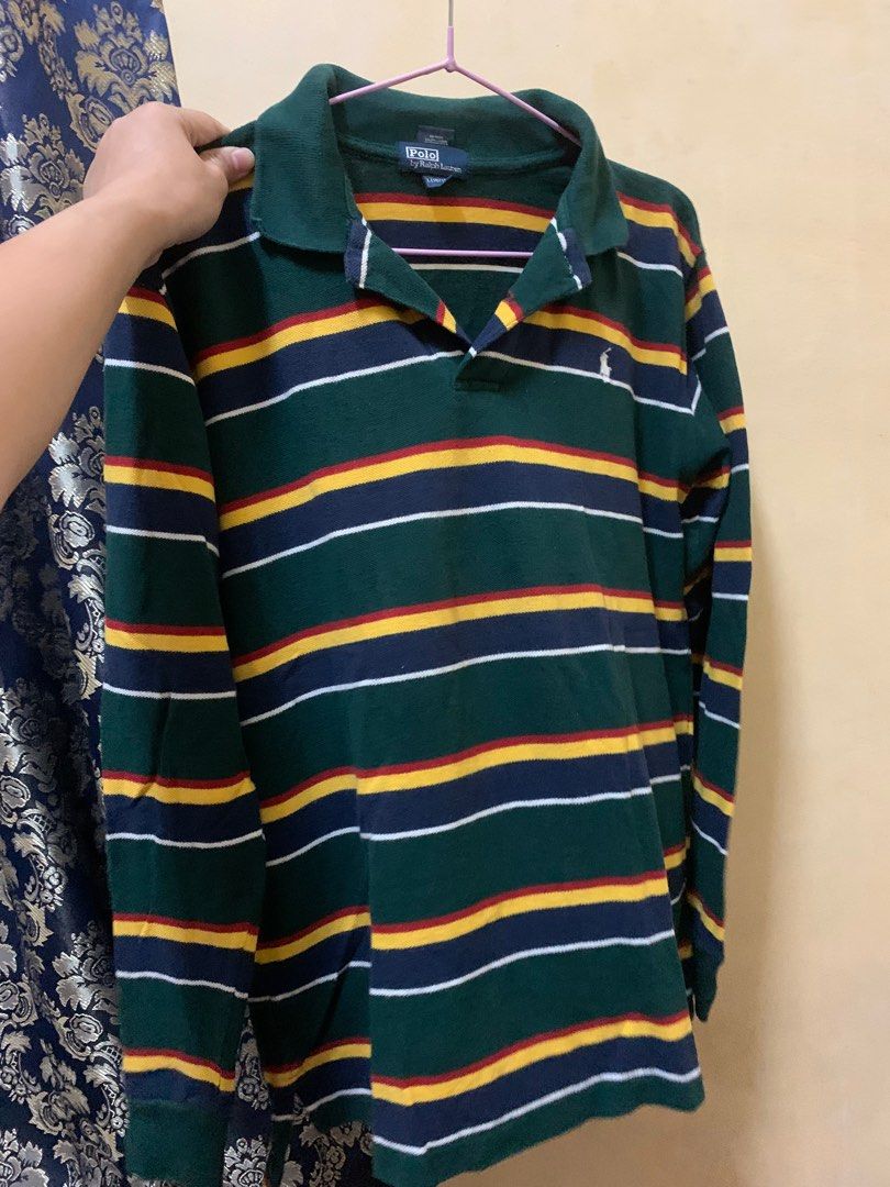 Men s Polo Shirt 90s Retro Vintage Ralph Lauren Large Men s