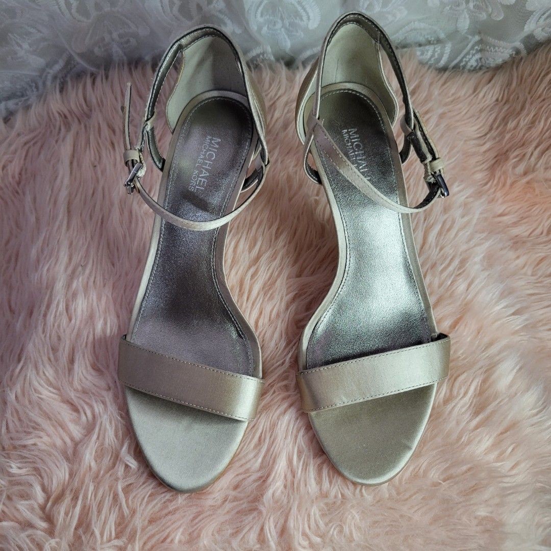 Michael Kors Simone Mid Sandal heels Ankle Strap Women s Fashion
