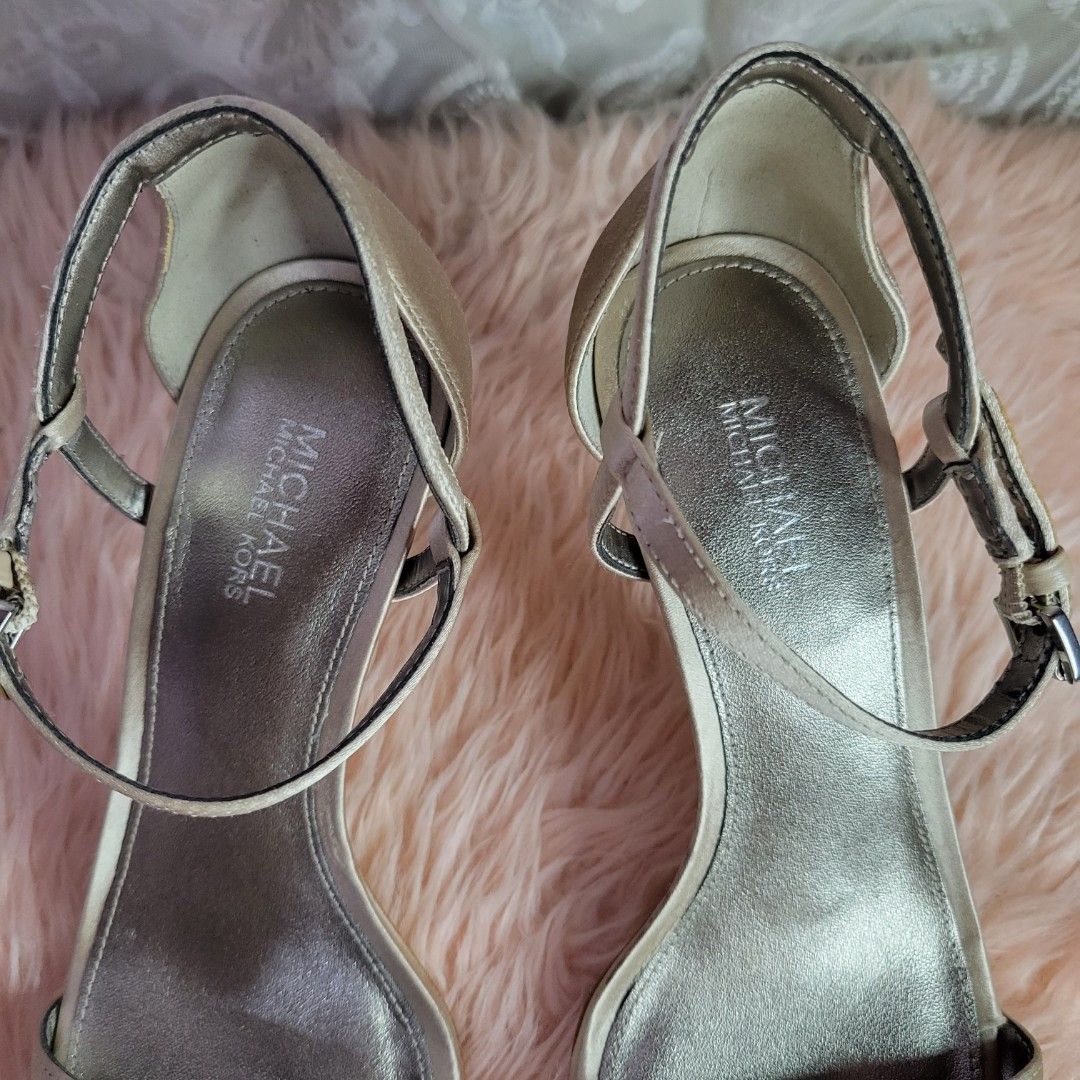 Michael Kors Simone Mid Sandal heels Ankle Strap Women s Fashion