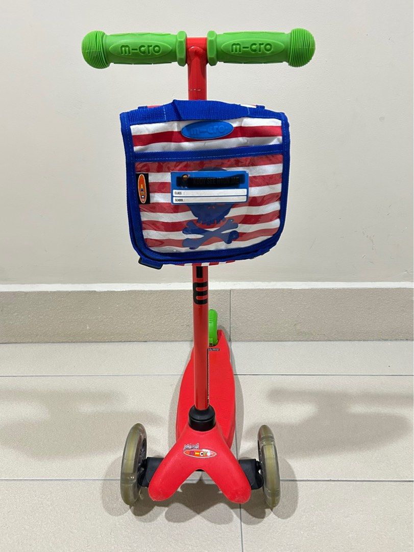 Mini micro scooter bag store