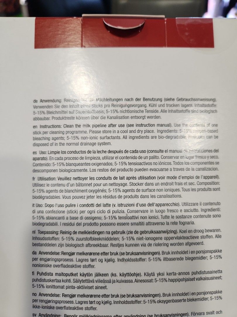 Miele Cleaning Agent for milk pipework, TV & Home Appliances, Other