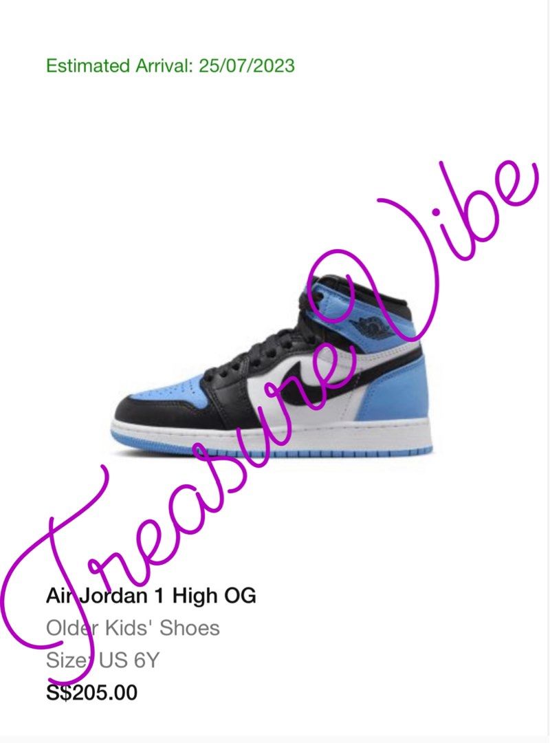 EU 38.5 Air Jordan 1 UNC University Blue Men s Fashion Footwear Sneakers on Carousell