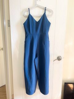 Pink Manila navy blue jumpsuit for women, medium