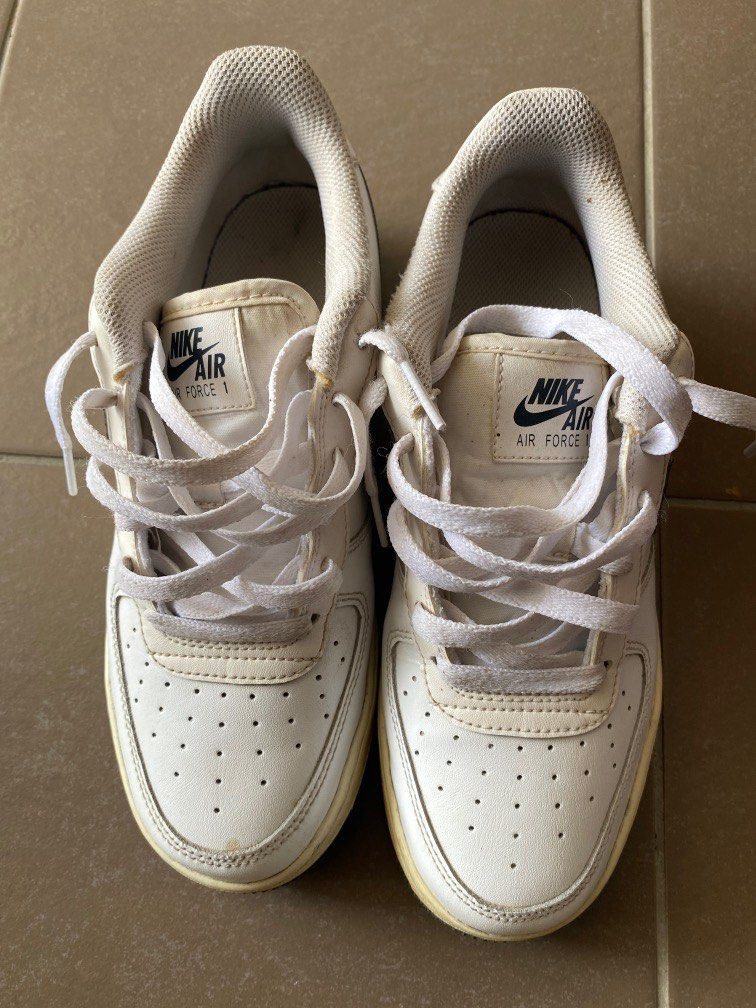 Nike Air Force 1 Junior Grey Swoosh Men s Fashion Footwear