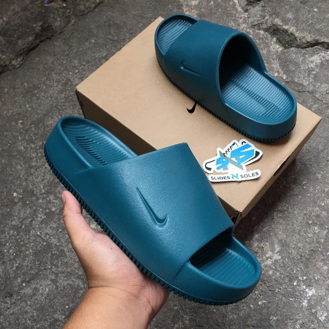 Nike slides sale teal