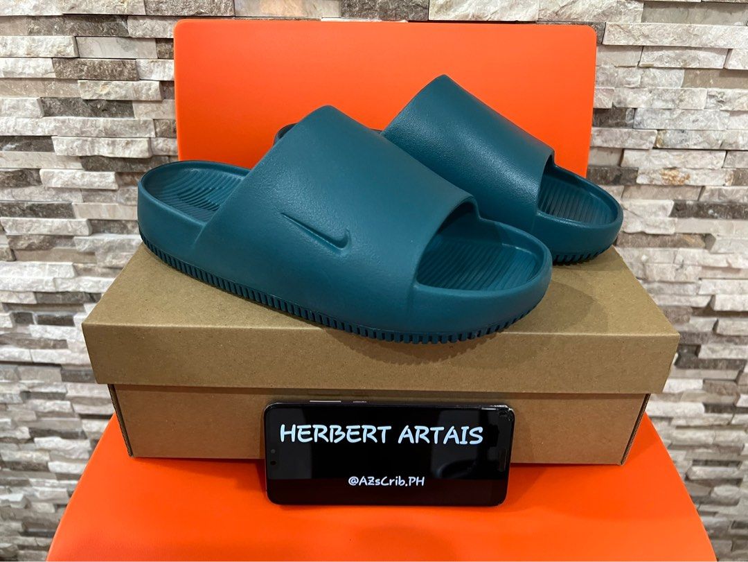 Nike Calm Slides Teal Men s Fashion Footwear Slippers