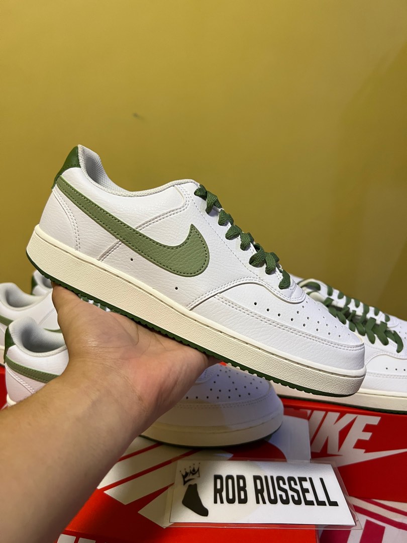 NIKE COURT VISION LOW OLIVE GREEN Men s Fashion Footwear Sneakers on Carousell