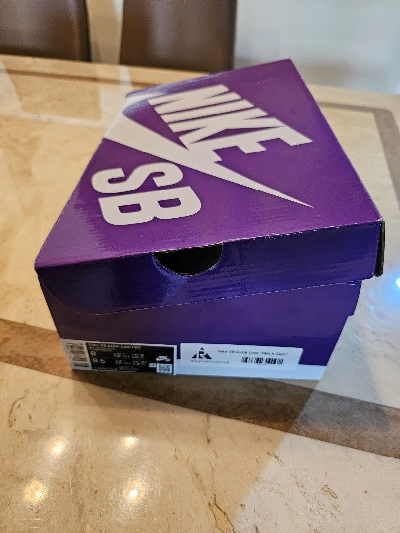 sb dunk high black gum