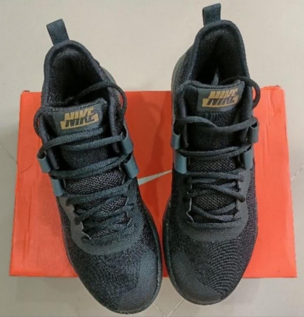 Nike Air Max Impact Basketball Shoe Black Metallic Gold US Size