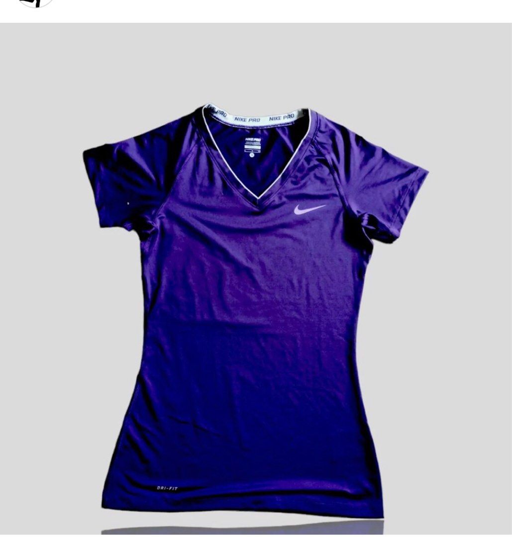 Nike v store neck compression shirt