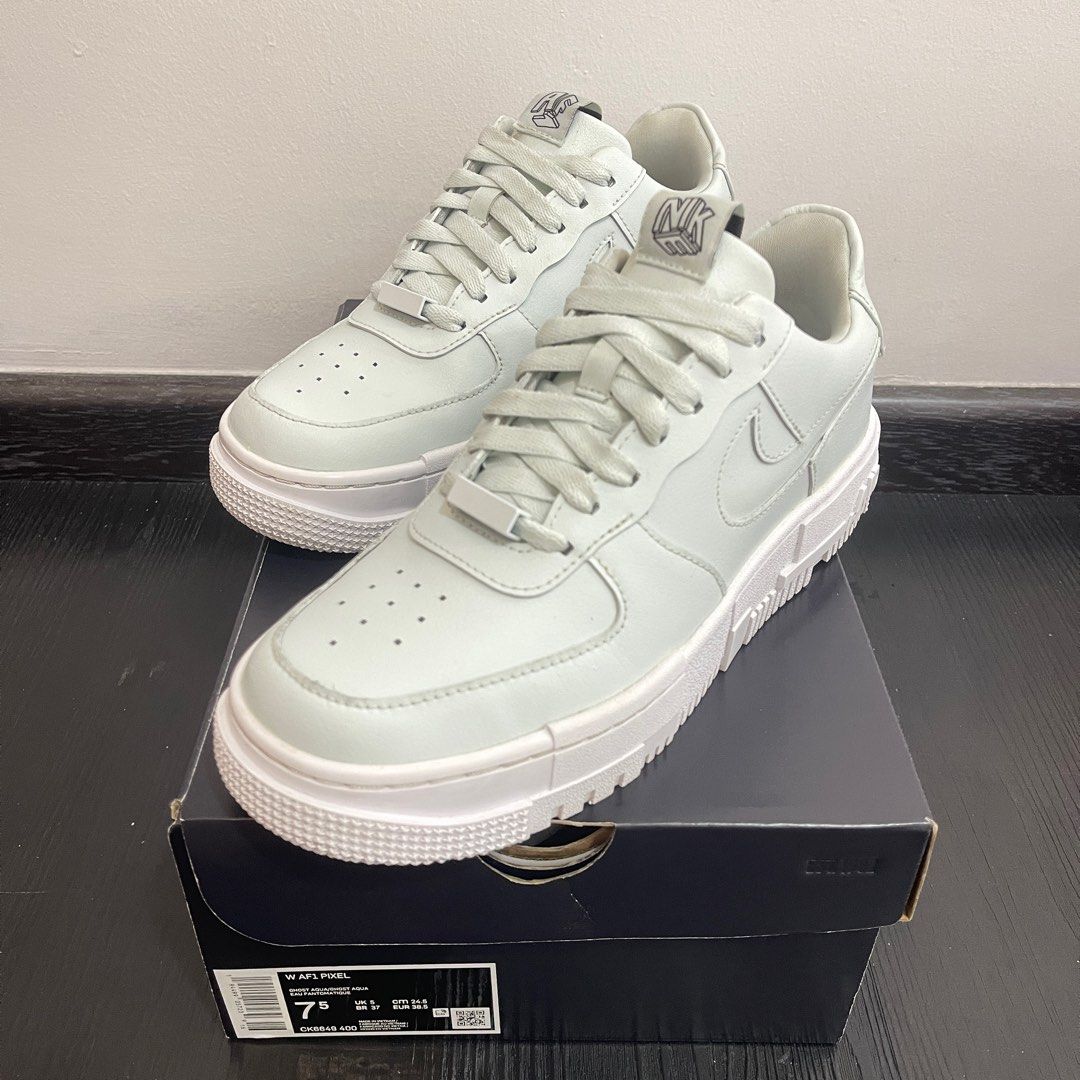 Nike W Air Force 1 Picel Ghost Aqua Women s Fashion Footwear